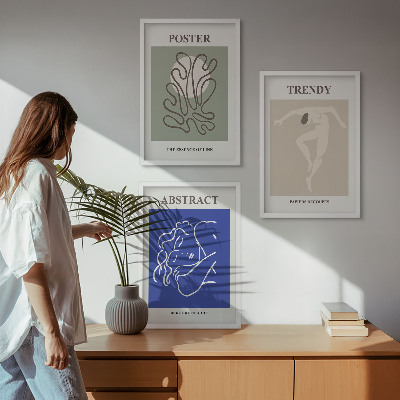 Fali dekoráció kép készlet Henri Matisse pasztellgrafikái