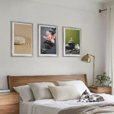 Pihentető zen kő motívumok fali dekoráció kép készlet