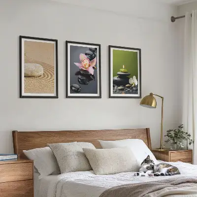 Pihentető zen kő motívumok fali dekoráció kép készlet