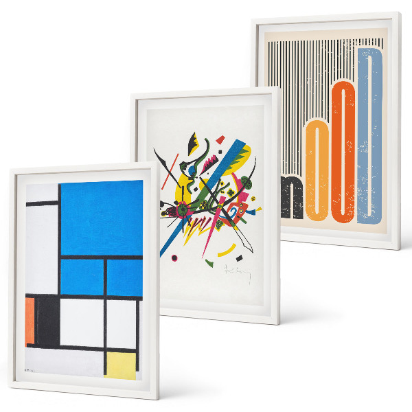 Fali dekoráció kép készlet Absztrakt modern geometrikus minták