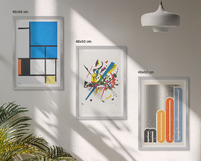 Fali dekoráció kép készlet Absztrakt modern geometrikus minták