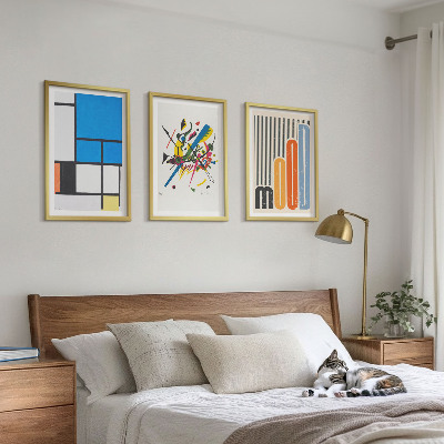 Fali dekoráció kép készlet Absztrakt modern geometrikus minták