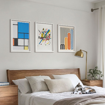 Fali dekoráció kép készlet Absztrakt modern geometrikus minták