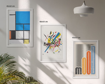 Fali dekoráció kép készlet Absztrakt modern geometrikus minták