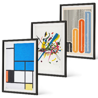 Fali dekoráció kép készlet Absztrakt modern geometrikus minták
