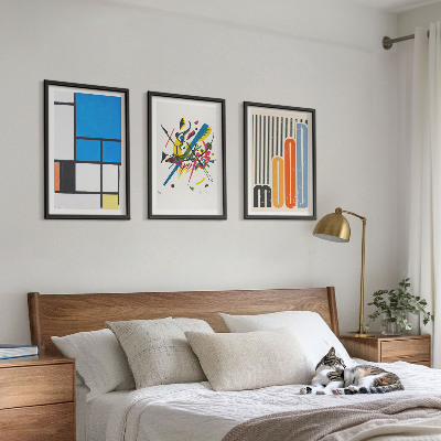 Fali dekoráció kép készlet Absztrakt modern geometrikus minták