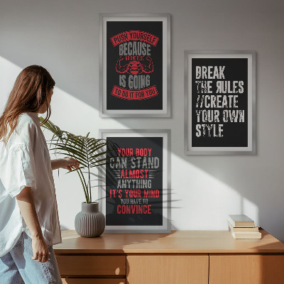 Fali dekoráció kép készlet Motiváció, képzés, önfejlesztés