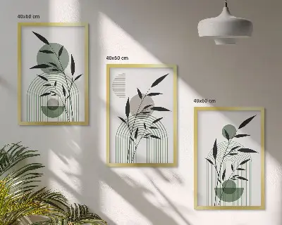Bohém növényi kompozíciók fali dekoráció képszett