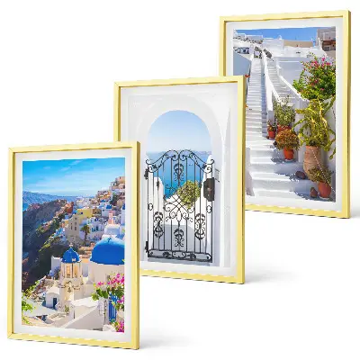 Santorini építészete, Oia falikép szett keretezett változat hálószobába