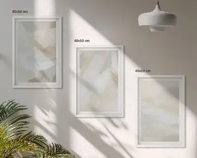 Absztrakt ecsetvonásos háttérkép keretezett kép szett hálószobába