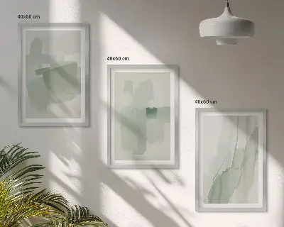 Absztrakt akvarell mintás falikép készlet dekoratív falikép szett