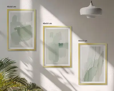 Absztrakt akvarell mintás falikép készlet dekoratív falikép szett