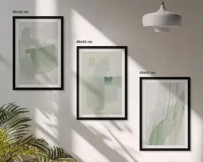 Absztrakt akvarell mintás falikép készlet dekoratív falikép szett