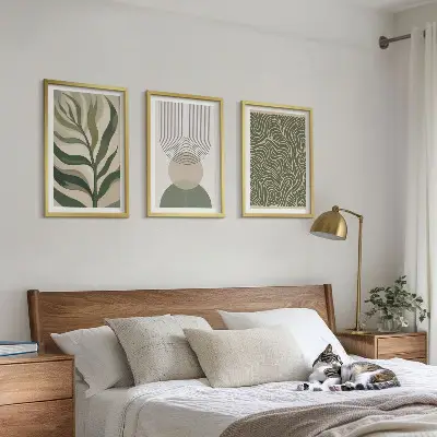 Geometriai levél alakú falikép készlet dekoratív faliképek