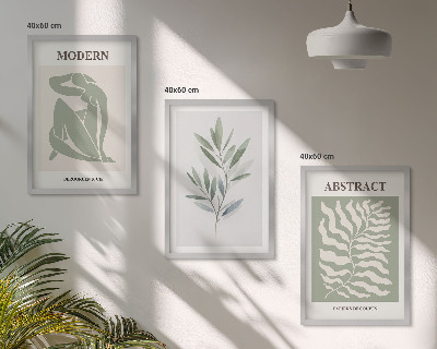 Keretezett kép szett hálószobába Matisse akvarell bohém design