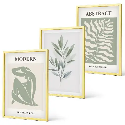 Matisse akvarell bohém design kép szett keretezett kivitelben hálószobába
