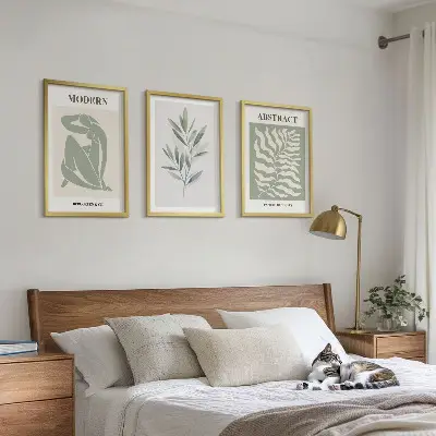 Matisse akvarell bohém design kép szett keretezett kivitelben hálószobába