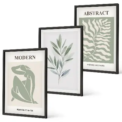 Matisse akvarell bohém design kép szett keretezett kivitelben hálószobába