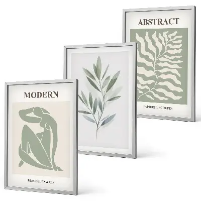 Matisse akvarell bohém design kép szett keretezett kivitelben hálószobába