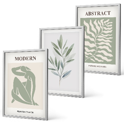 Keretezett kép szett hálószobába Matisse akvarell bohém design