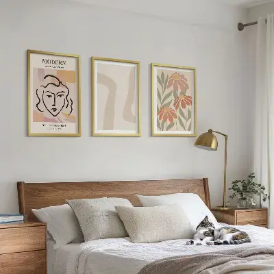 Modern absztrakt nő fali dekoráció kép kép készlet