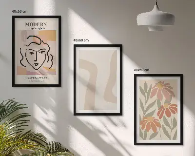 Modern absztrakt nő fali dekoráció kép kép készlet