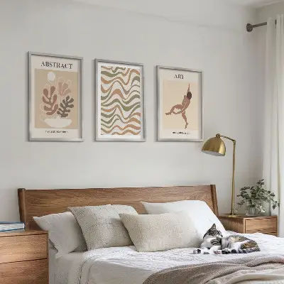 Fali dekorációs képkészlet Matisse bohém absztrakt mintákkal