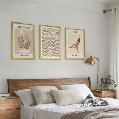 Fali dekorációs képkészlet Matisse bohém absztrakt mintákkal