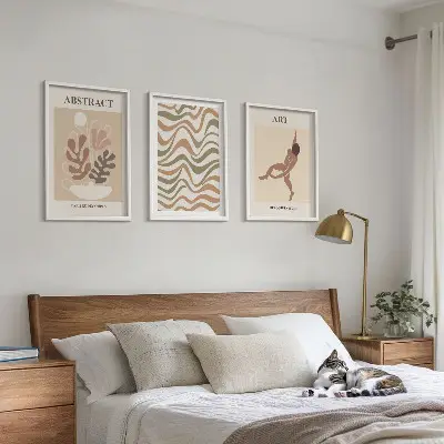 Fali dekorációs képkészlet Matisse bohém absztrakt mintákkal