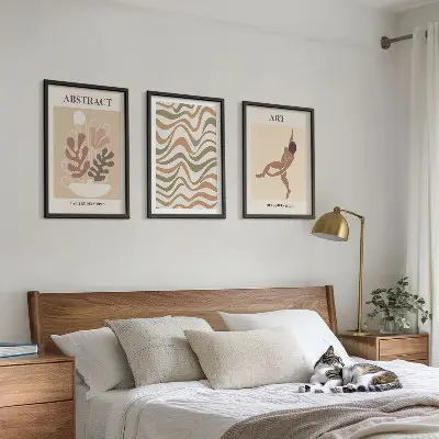 Fali dekorációs képkészlet Matisse bohém absztrakt mintákkal