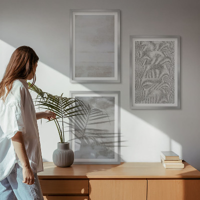Keretezett kép szett hálószobába Modern minimalista textúrák
