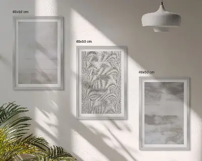 Keretezett képszett hálószobába modern minimalista textúrákkal