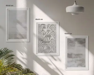 Keretezett képszett hálószobába modern minimalista textúrákkal