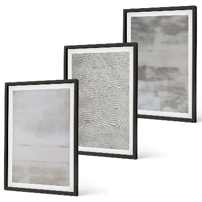 Keretezett kép szett hálószobába Modern minimalista textúrák