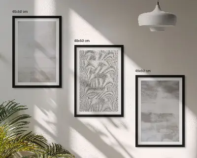 Keretezett képszett hálószobába modern minimalista textúrákkal