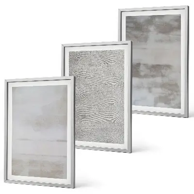 Keretezett képszett hálószobába modern minimalista textúrákkal