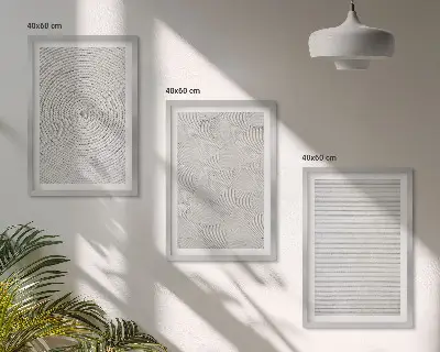 Geometrikus karton faliképkészlet dekoratív kivitelben