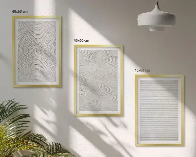Geometrikus karton faliképkészlet dekoratív kivitelben