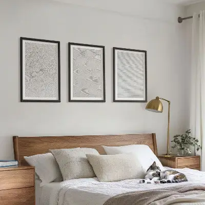 Geometrikus karton faliképkészlet dekoratív kivitelben
