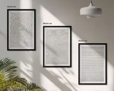 Geometrikus karton faliképkészlet dekoratív kivitelben