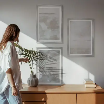 Képes fali dekorációs szett modern kopott textúrákkal