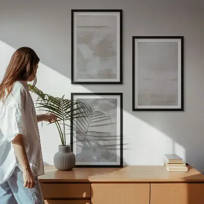 Képes fali dekorációs szett modern kopott textúrákkal