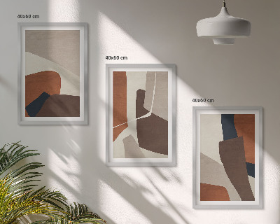 Fali dekoráció kép készlet Absztrakt modern szerkezetek