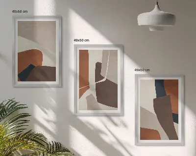 Absztrakt modern szerkezetek falikép készlet dekoratív fali kép szett