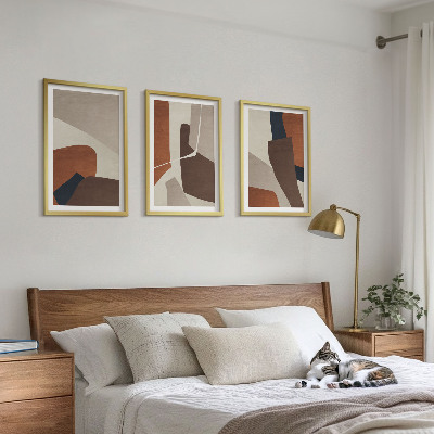Fali dekoráció kép készlet Absztrakt modern szerkezetek