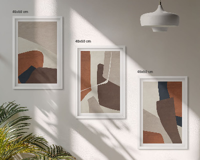 Fali dekoráció kép készlet Absztrakt modern szerkezetek