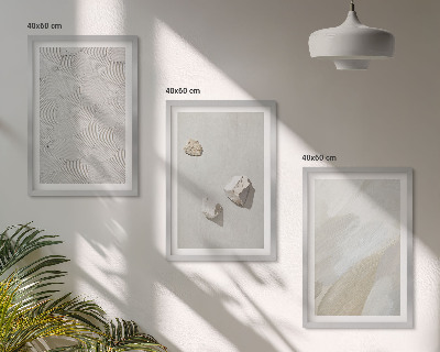 Keretezett kép szett hálószobába Homokkő modern festék