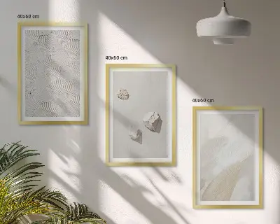 Homokkő modern festett kép szett hálószobai dekoráció