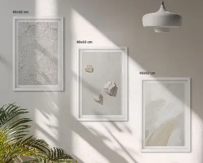 Homokkő modern festett kép szett hálószobai dekoráció