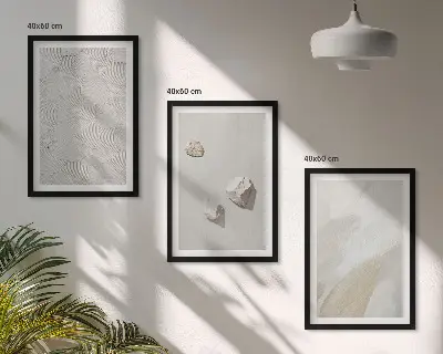Homokkő modern festett kép szett hálószobai dekoráció
